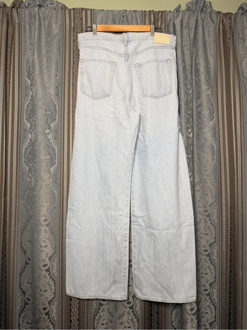 Citizens of Humanity Brynn Drawstring High Rise Wide Leg Jeans Portola - Picture 6 of 8